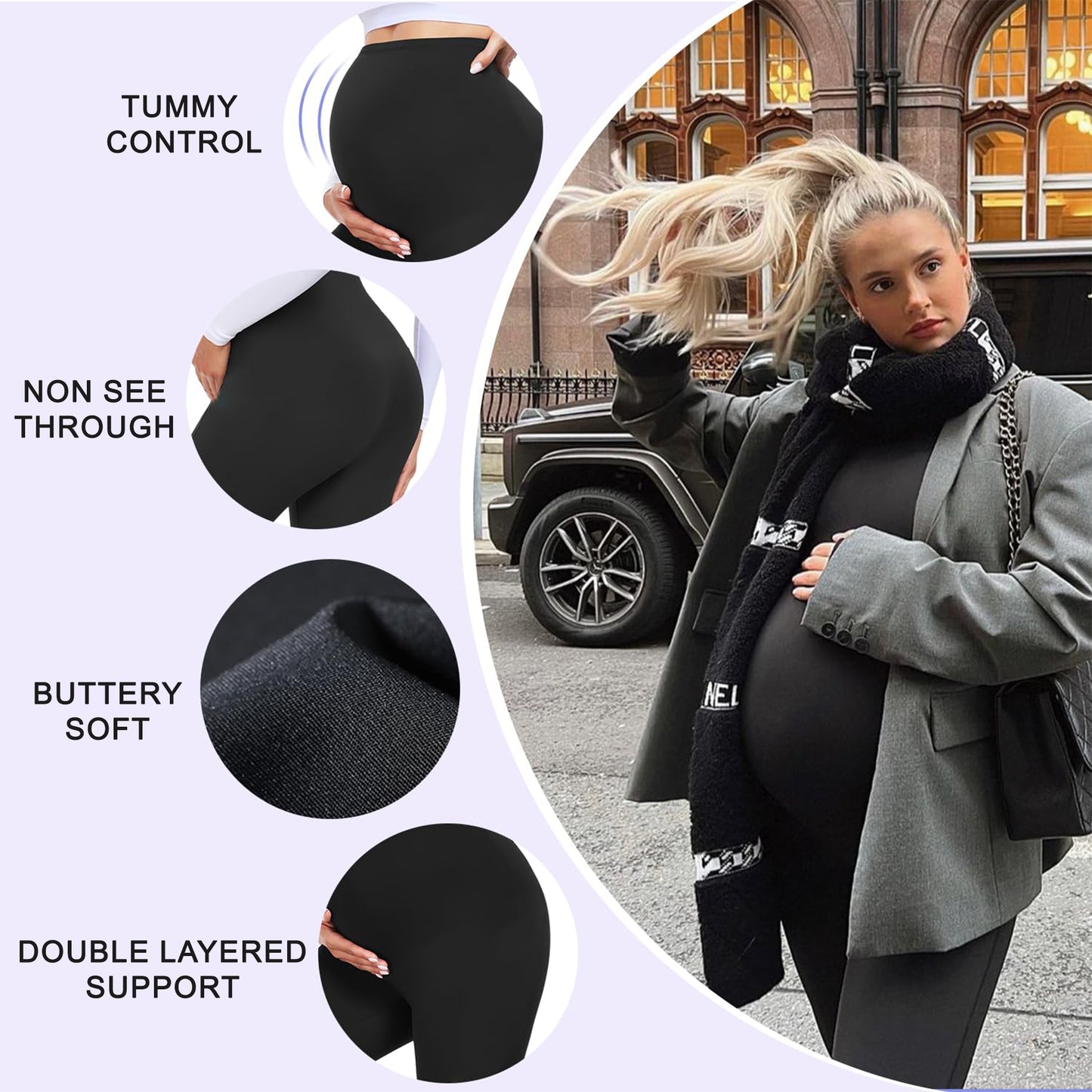 Maternity Full Length Cotton Tights