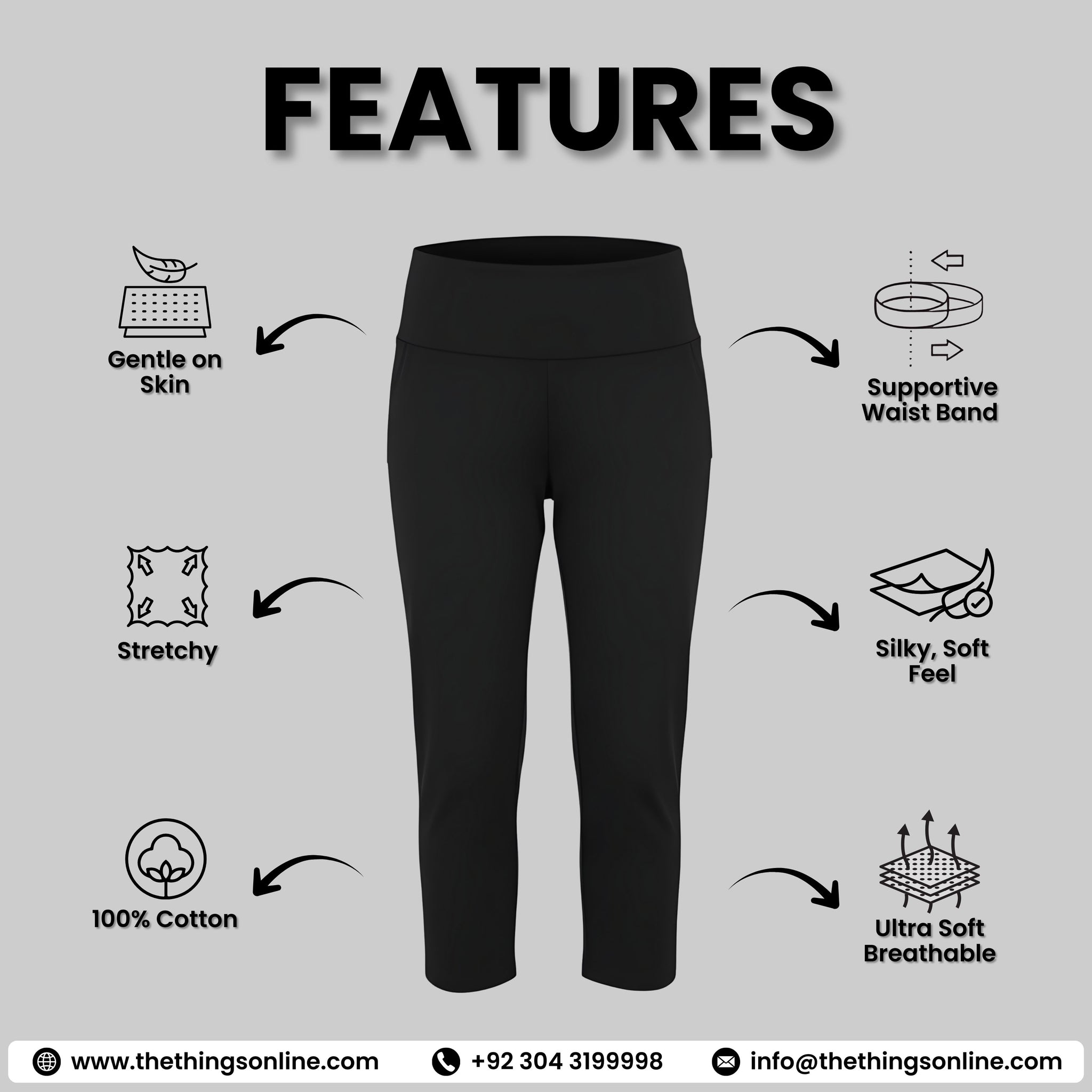 High Waist Capri Cotton Tights