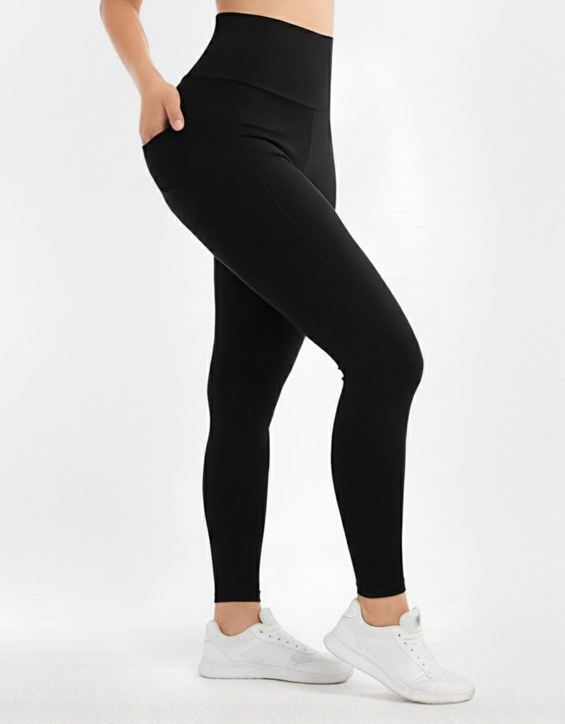 High Waist Full-Length Cotton Tights