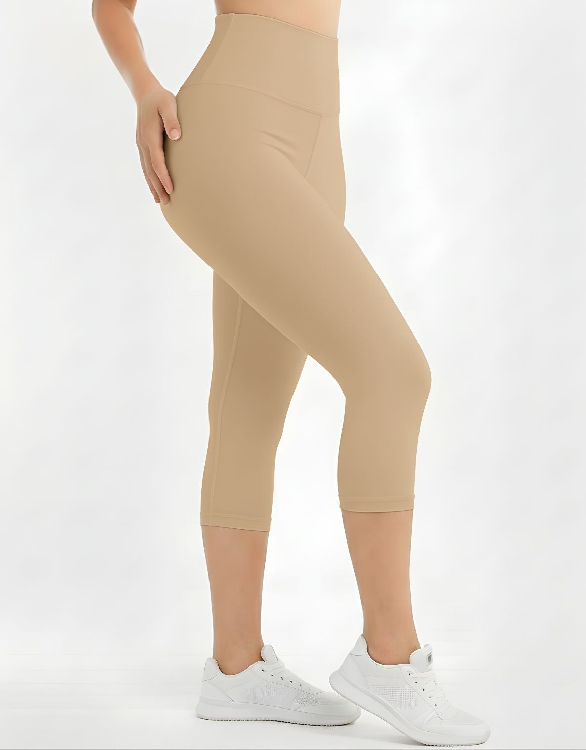 High Waist Capri Cotton Tights