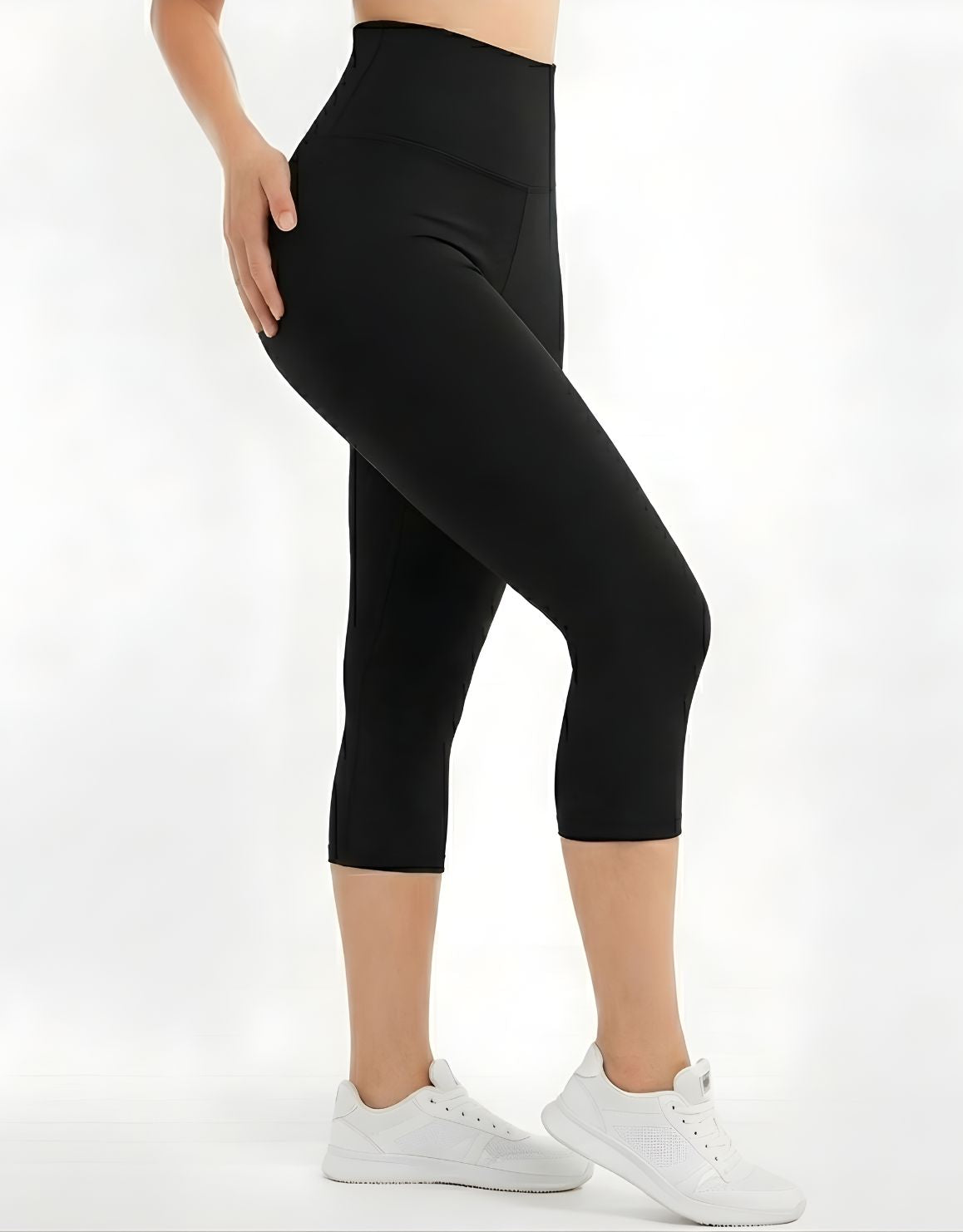 High Waist Capri Cotton Tights