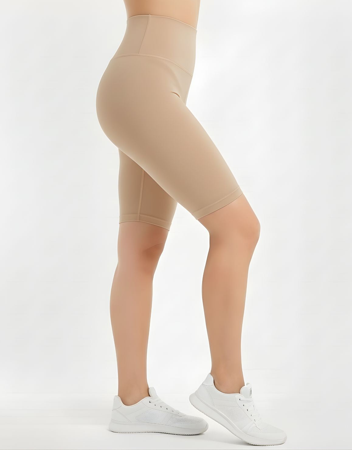 High Waist Half-Length Cotton Tights